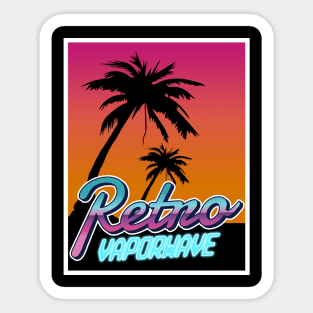 Vaporwave Aesthetic Style 80s 90s Synthwave Retro Sticker